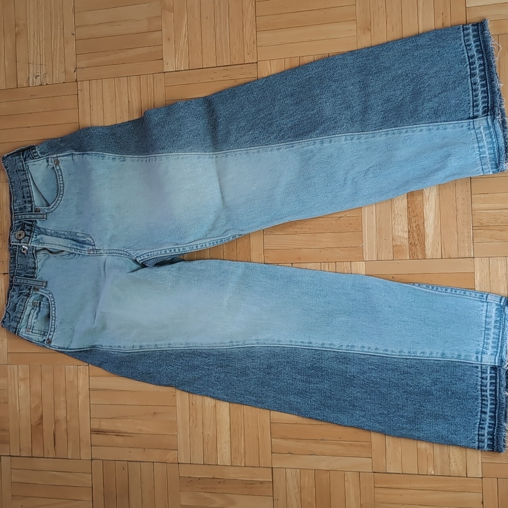 Gap girls size 8 wide leg jeans 2 tone